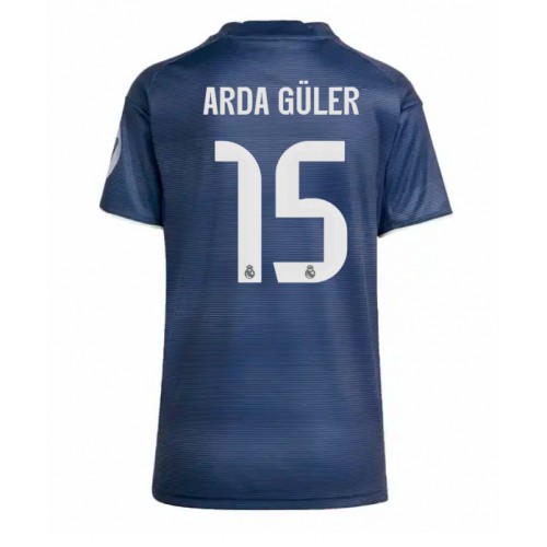 Stroje piłkarskie Real Madrid Arda Guler #15 Koszulka Wyjazdowej dla damskie 2025-26 Krótki Rękaw
